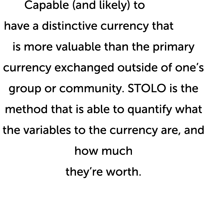 Capable (and likely) to have a distinctive currency that is more valuable than the primary currency exchanged outside   