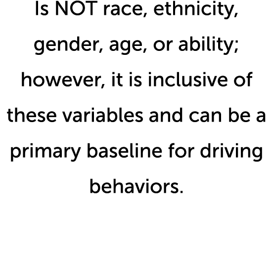 Is NOT race, ethnicity, gender, age, or ability; however, it is inclusive of these variables and can be a primary bas   